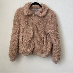 Tan/ khaki Sherpa Jacket
